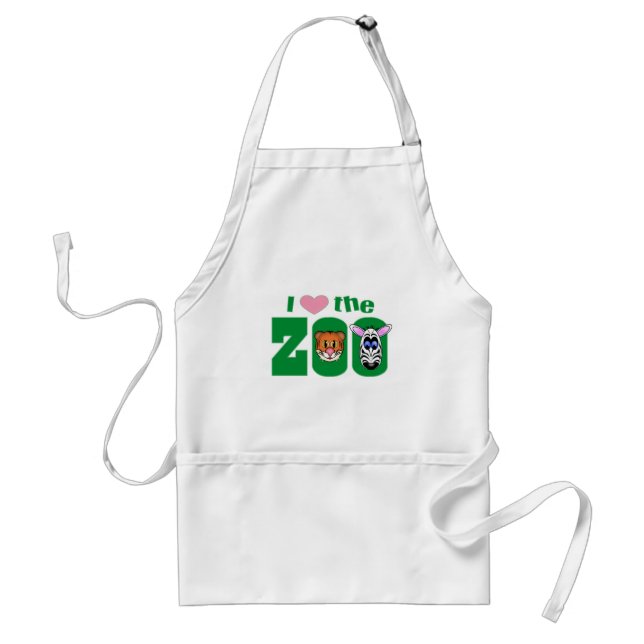 I Love the ZOO Standard Apron (Front)