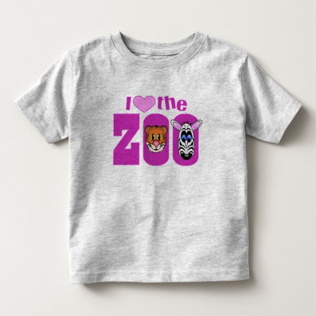 I Love the Zoo Toddler T-Shirt (Front)