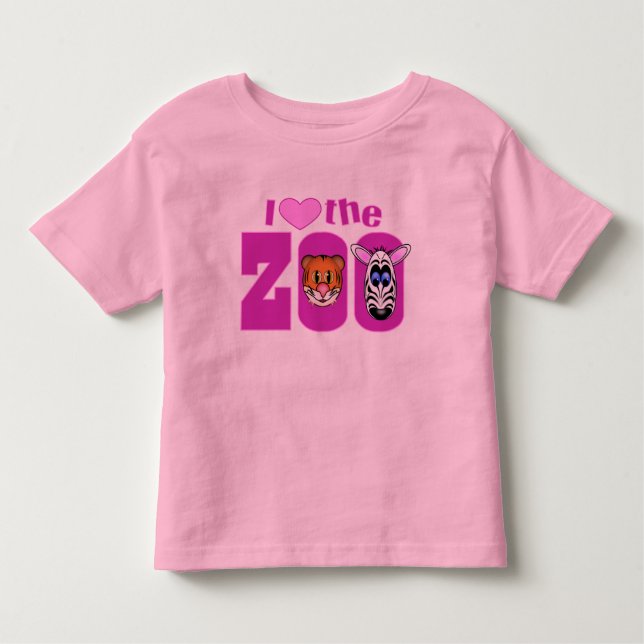 I Love the Zoo Toddler T-Shirt (Front)