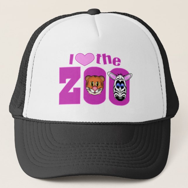 I Love the Zoo Trucker Hat (Front)