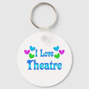 I Love Theatre Key Ring