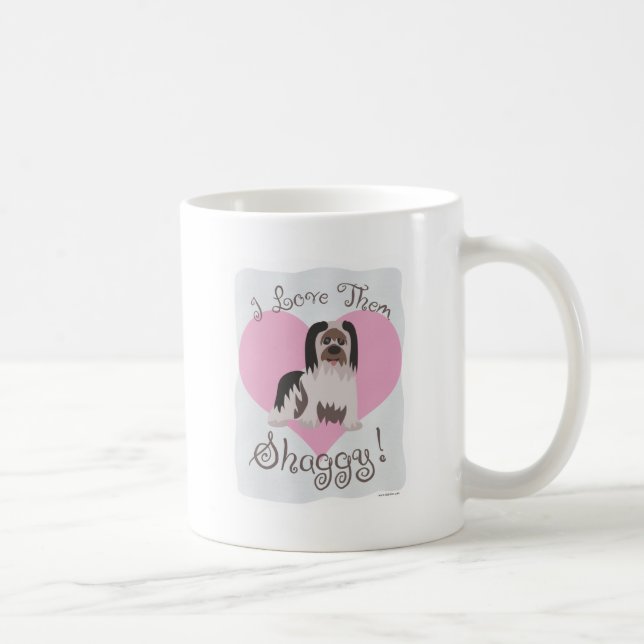 I Love Them Shaggy Dogs Coffee Mug (Right)