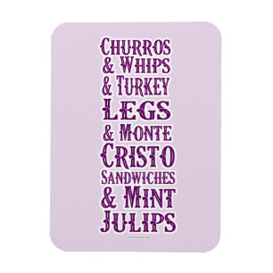 I Love Theme Park Food Magnet