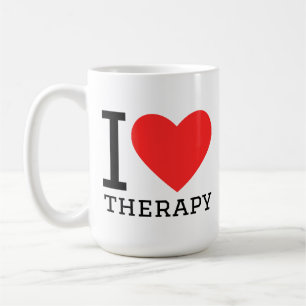 I love therapy coffee mug