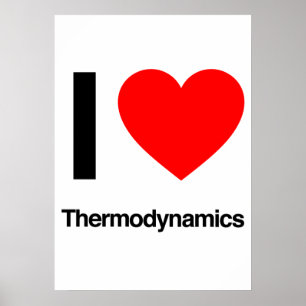 i love thermodynamics poster