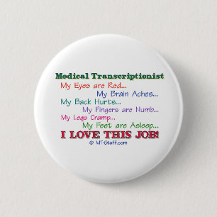 I Love This Job! 6 Cm Round Badge