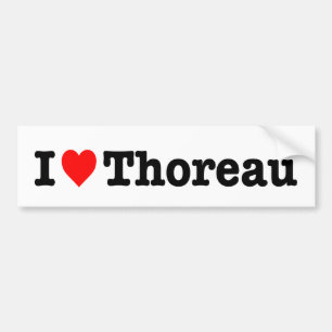 "I LOVE THOREAU" BUMPER STICKER