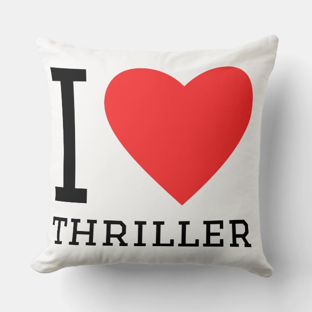 I love thriller cushion (Front)
