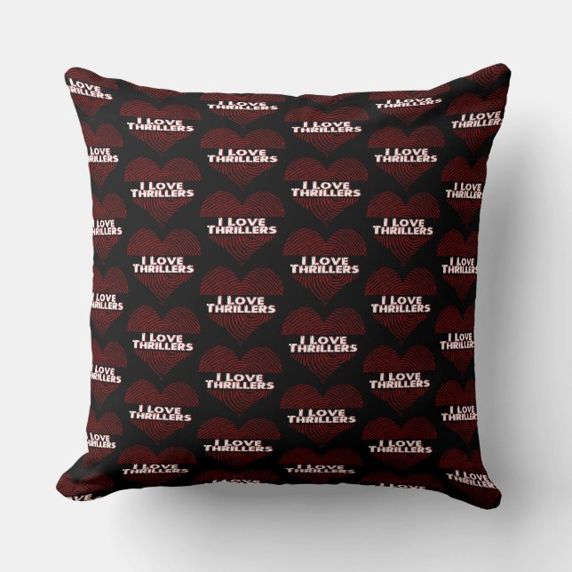 I Love Thrillers   Cushion (Front)