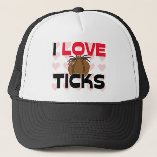 I Love Ticks Trucker Hat