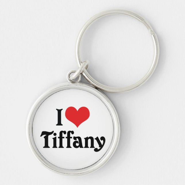I Love Tiffany Key Ring (Front)