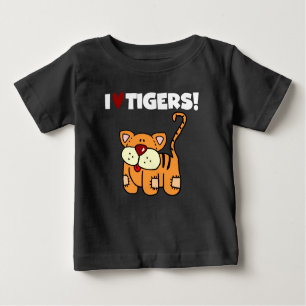 I Love Tigers Baby T-Shirt