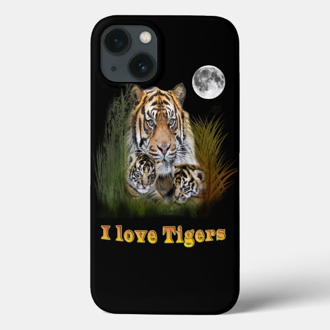 I love Tigers Case-Mate iPhone Case (Back)