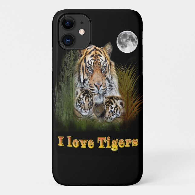 I love Tigers Case-Mate iPhone Case (Back)