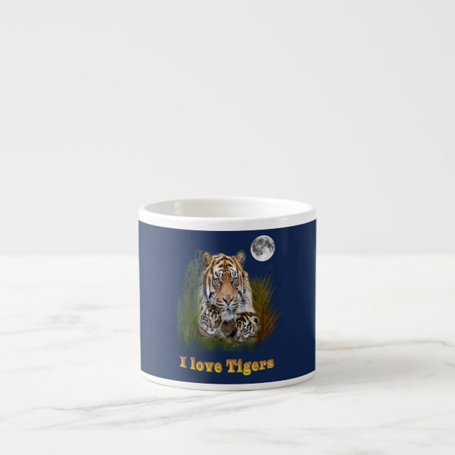 I love Tigers Espresso Cup (Front)