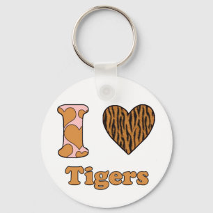 I love Tigers Key Ring