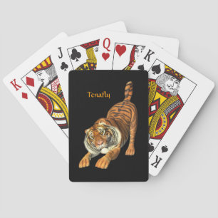 I Love Tigers Playing cards