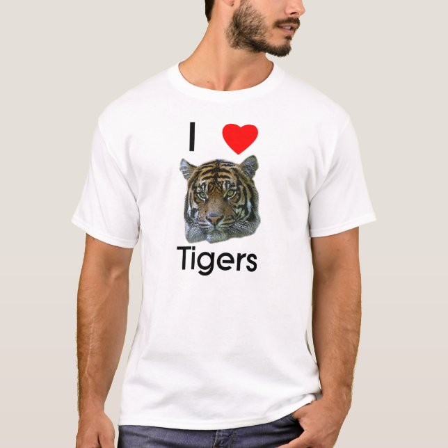 I love tigers T-Shirt (Front)