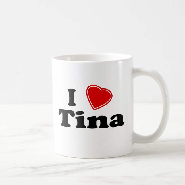 I Love Tina Coffee Mug (Right)