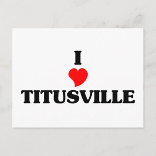 I love Titusville Postcard