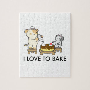 I Love To Bake Jigsaw Puzzle