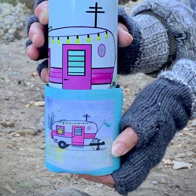I Love to Camp Can Cooler (Creator Uploaded)