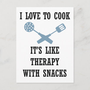 I Love to Cook Postcard