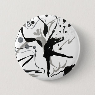 I Love To Dance 6 Cm Round Badge