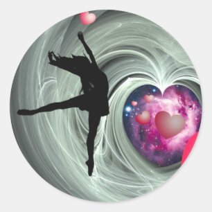 I Love To Dance! Classic Round Sticker