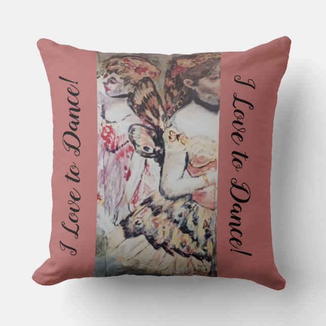 I Love to Dance Cushion (Front)