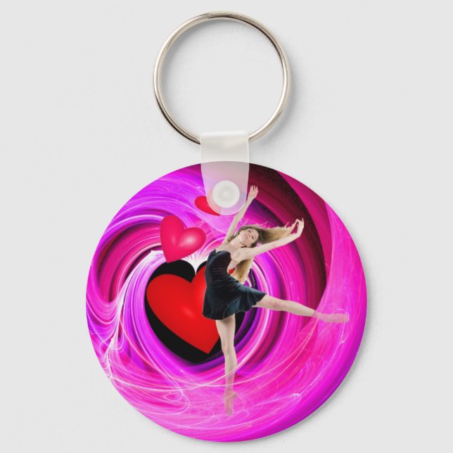 I Love To Dance! Key Ring (Front)
