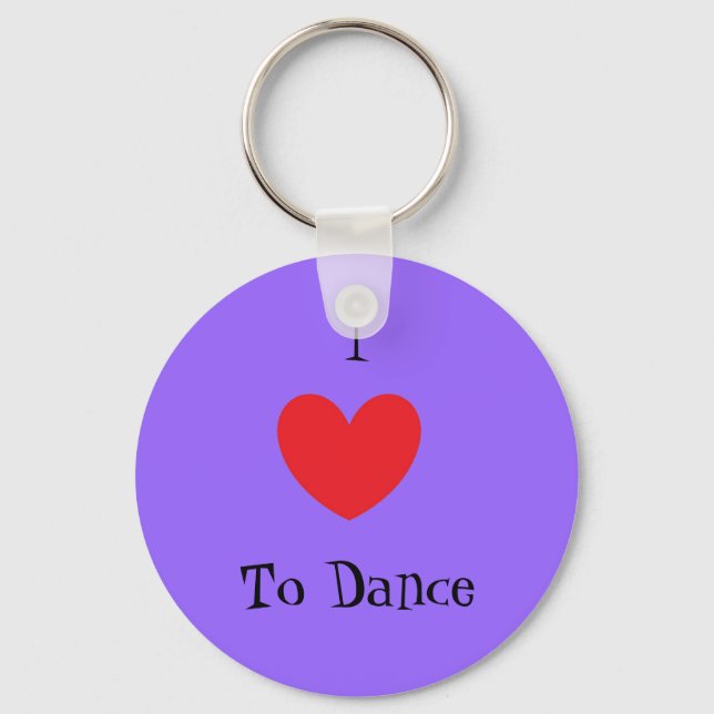 I Love To Dance, Keychain (Front)