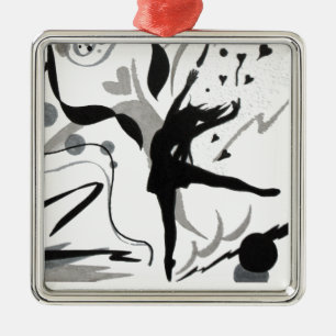 I Love To Dance! Metal Ornament