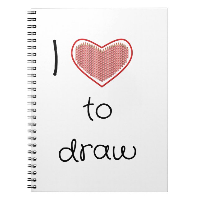 I love to draw notebook (Front)