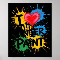 I Love To Finger Paint Couples Art Teacher Finger