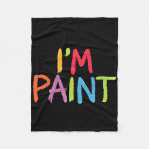I Love To Finger Paint - I Heart To Finger Paint I Fleece Blanket