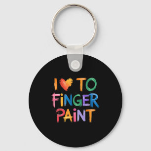 I Love To Finger Paint Im Paint Couple Valentine  Key Ring