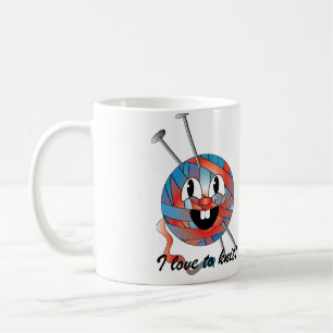 I love to knit coffee tea mug. mug