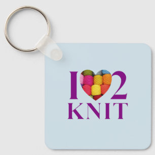 I Love to Knit - Key Ring