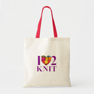 I Love to Knit- Tote Bag