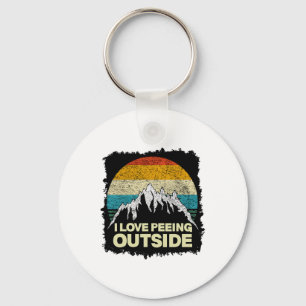I Love To Pee Outside - Funny Outdoor Man Camping  Key Ring