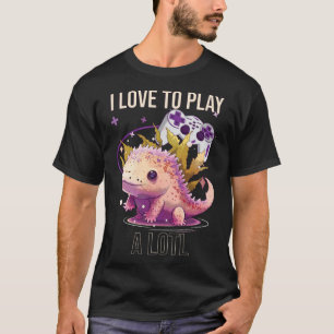 I Love To Play A Lotl Axolotl Amphibian Mexican Wa T-Shirt