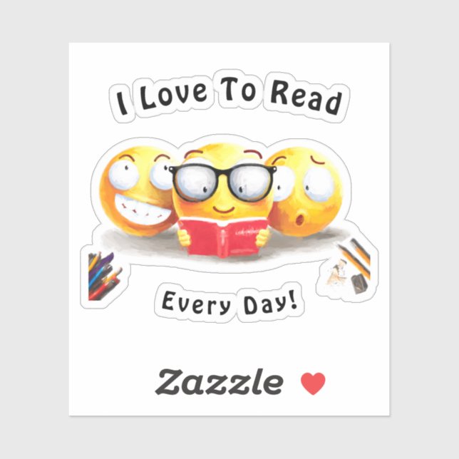 I Love To Read Books Reader Personalise (Sheet)