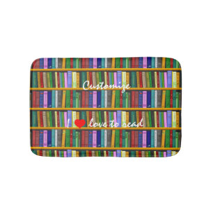 I love to read Books Thunder_Cove Bath Mat