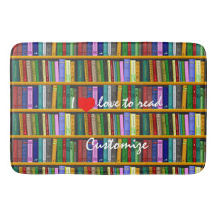 I love to read Books Thunder_Cove Bath Mat