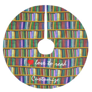 I love to read Books Thunder_Cove Brushed Polyester Tree Skirt