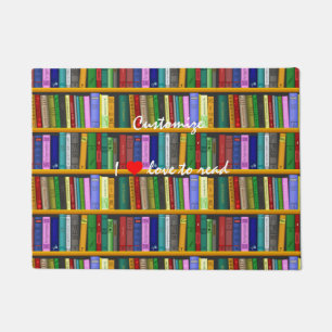I love to read Books Thunder_Cove Doormat