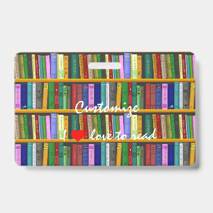 I love to read Books Thunder_Cove ID Badge