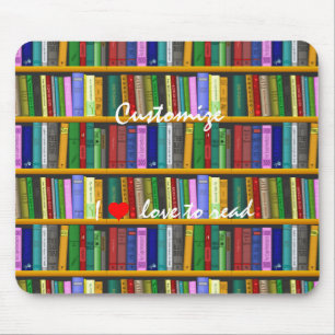 I love to read Books Thunder_Cove Mouse Pad