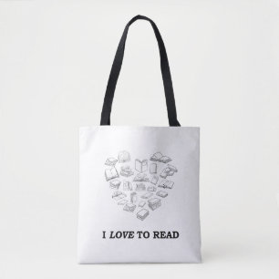 I Love to Read Tote Bag